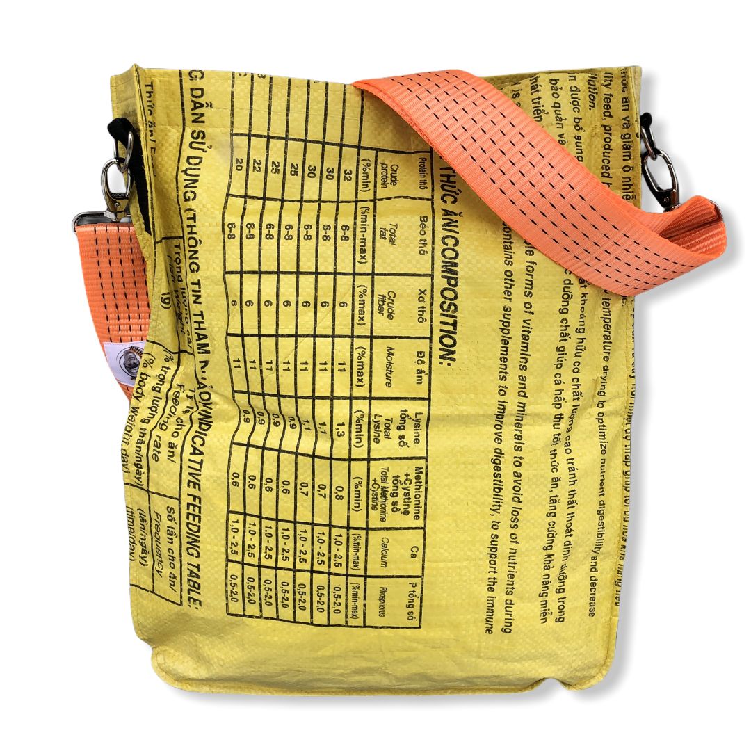 Beadbags Universalumhängetasche TJ77 gelb Rückseite