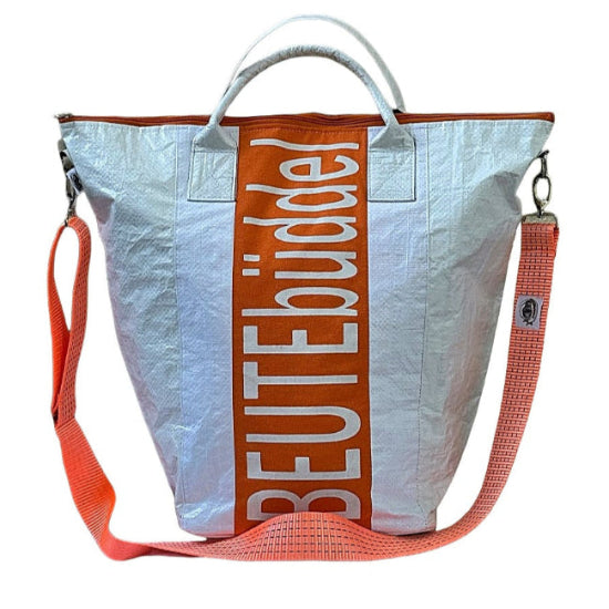 Beadbags Spacy Small Beutebüddel weiß/orange Vorderseite
