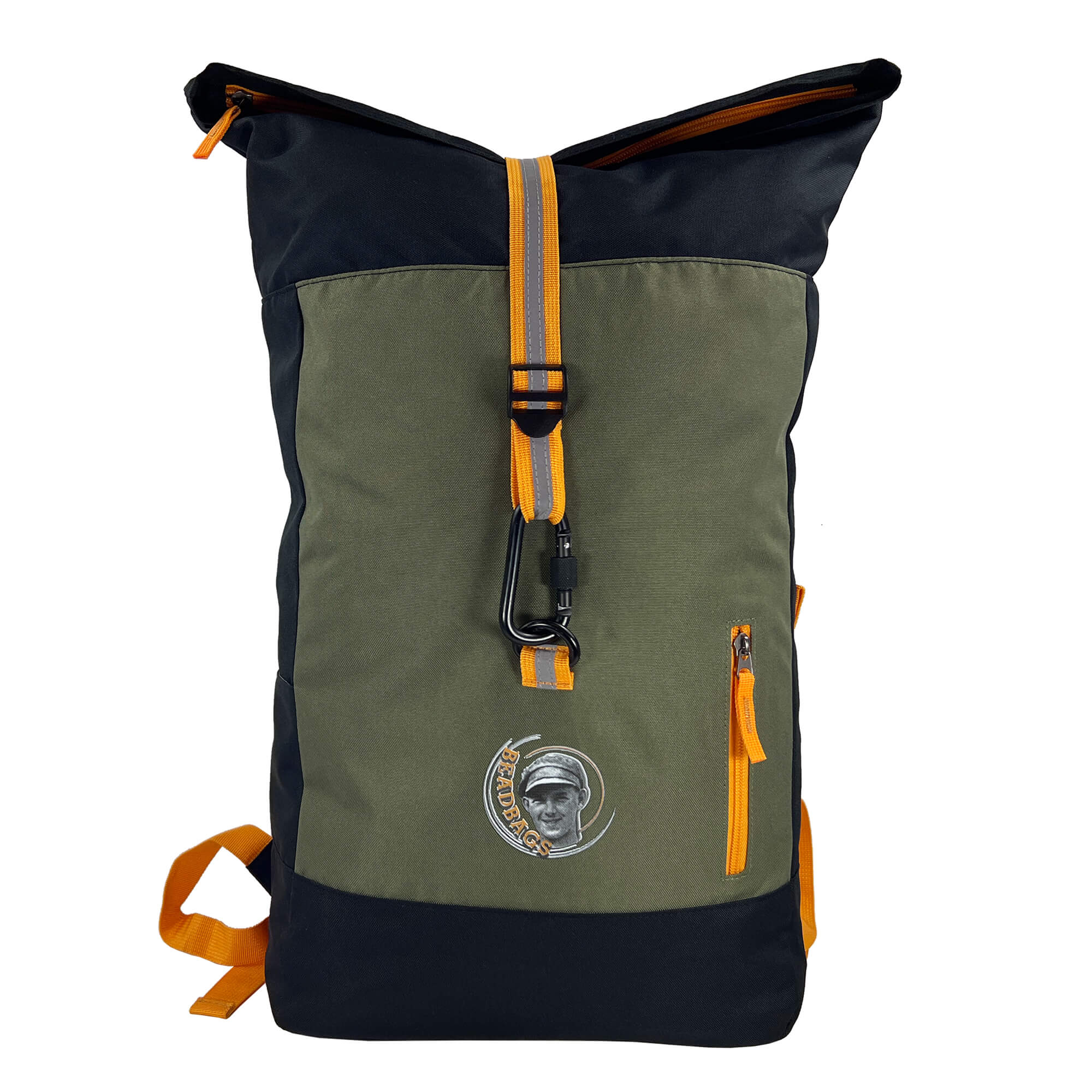 Oceanboundbags von Beadbags Rucksack Ostsee oliv  vorne 1