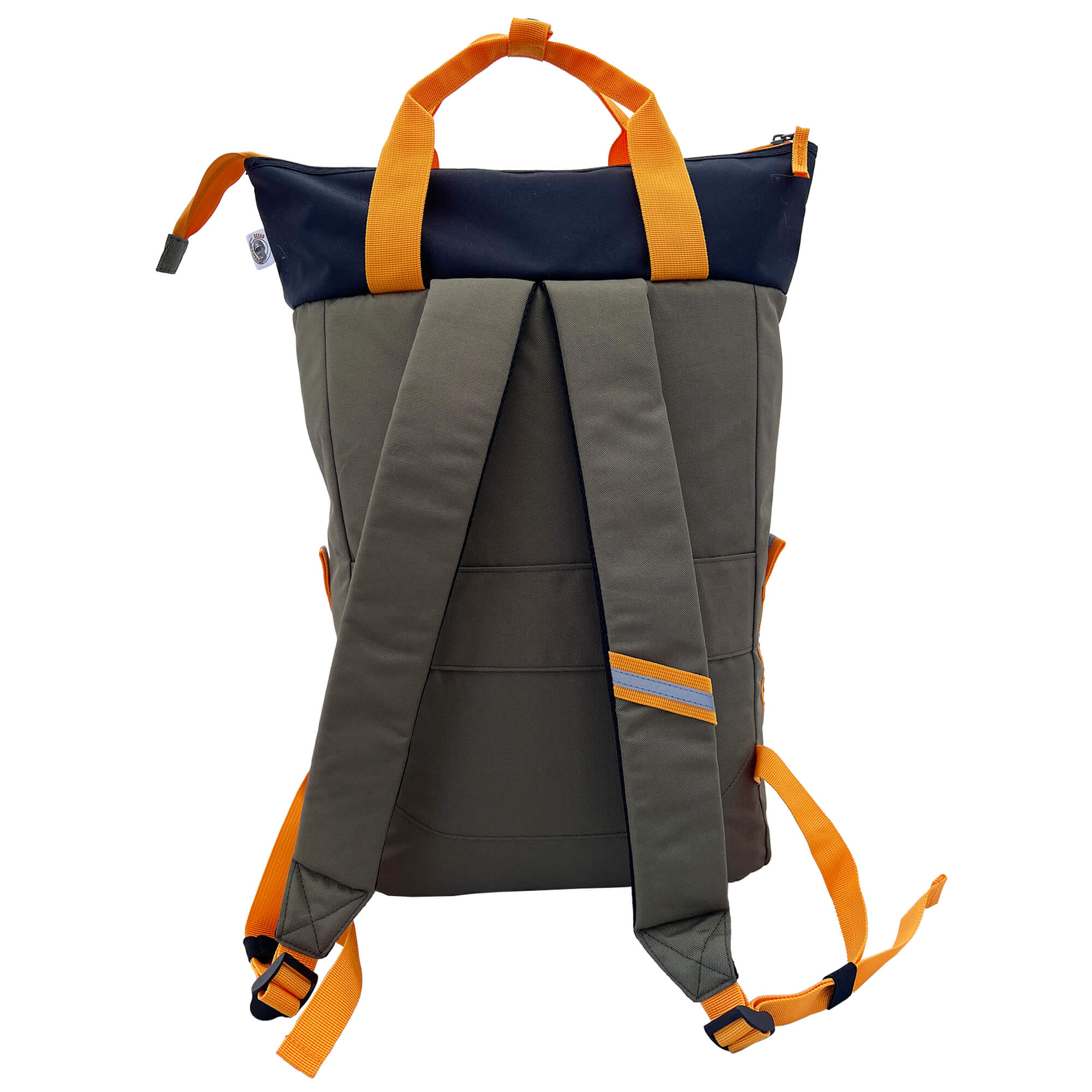 Oceanboundbags von Beadbags Rucksack Pazifik oliv hinten 1