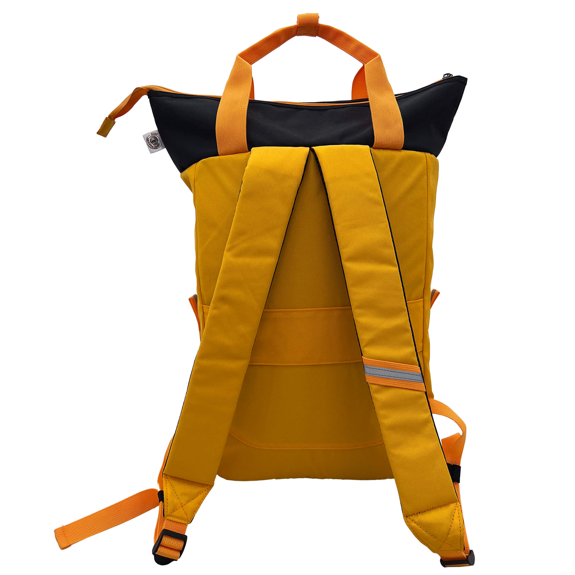 Oceanboundbags von Beadbags Rucksack Pazifik gelb Rückseite 1