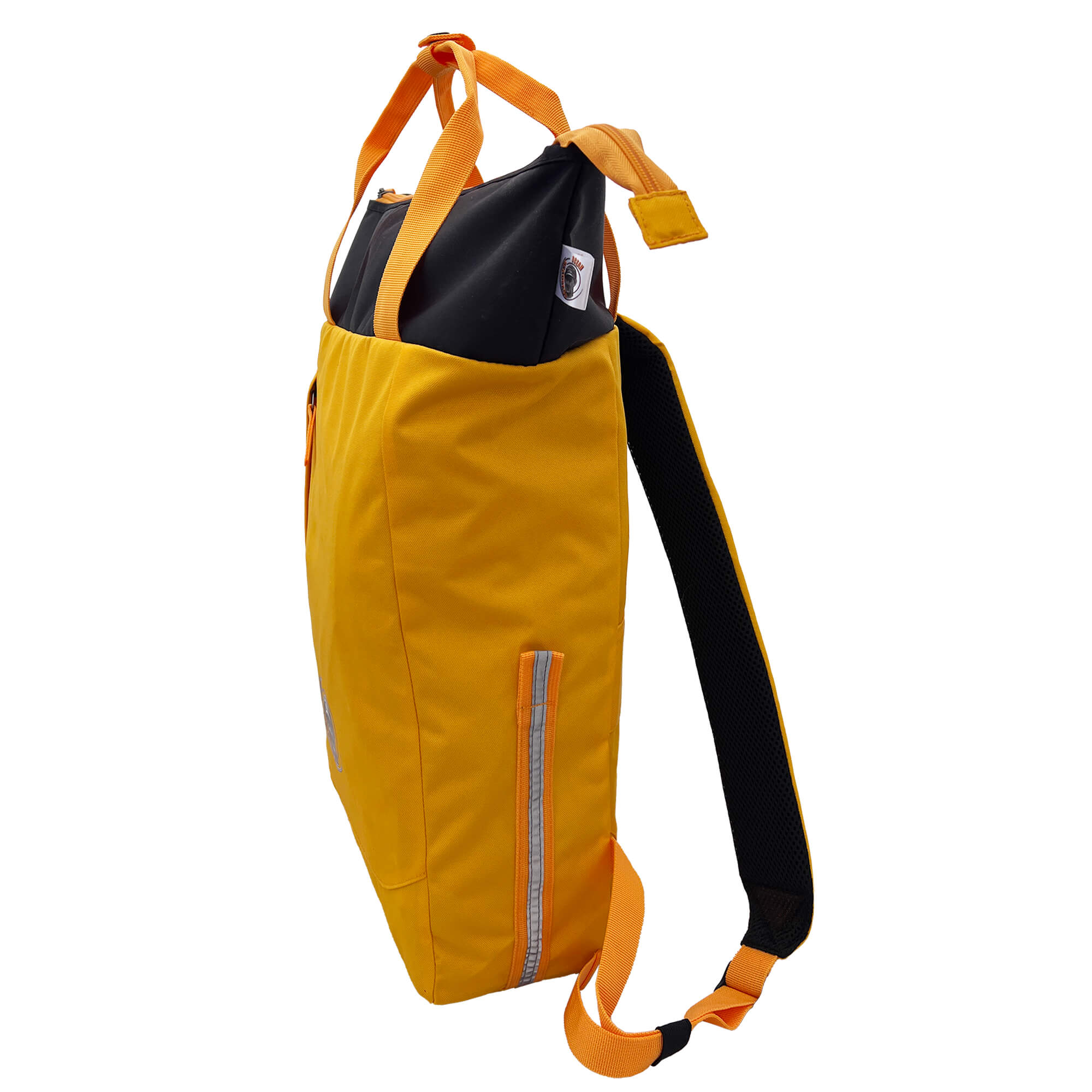 Oceanboundbags von Beadbags Rucksack Pazifik gelb seitlich 1