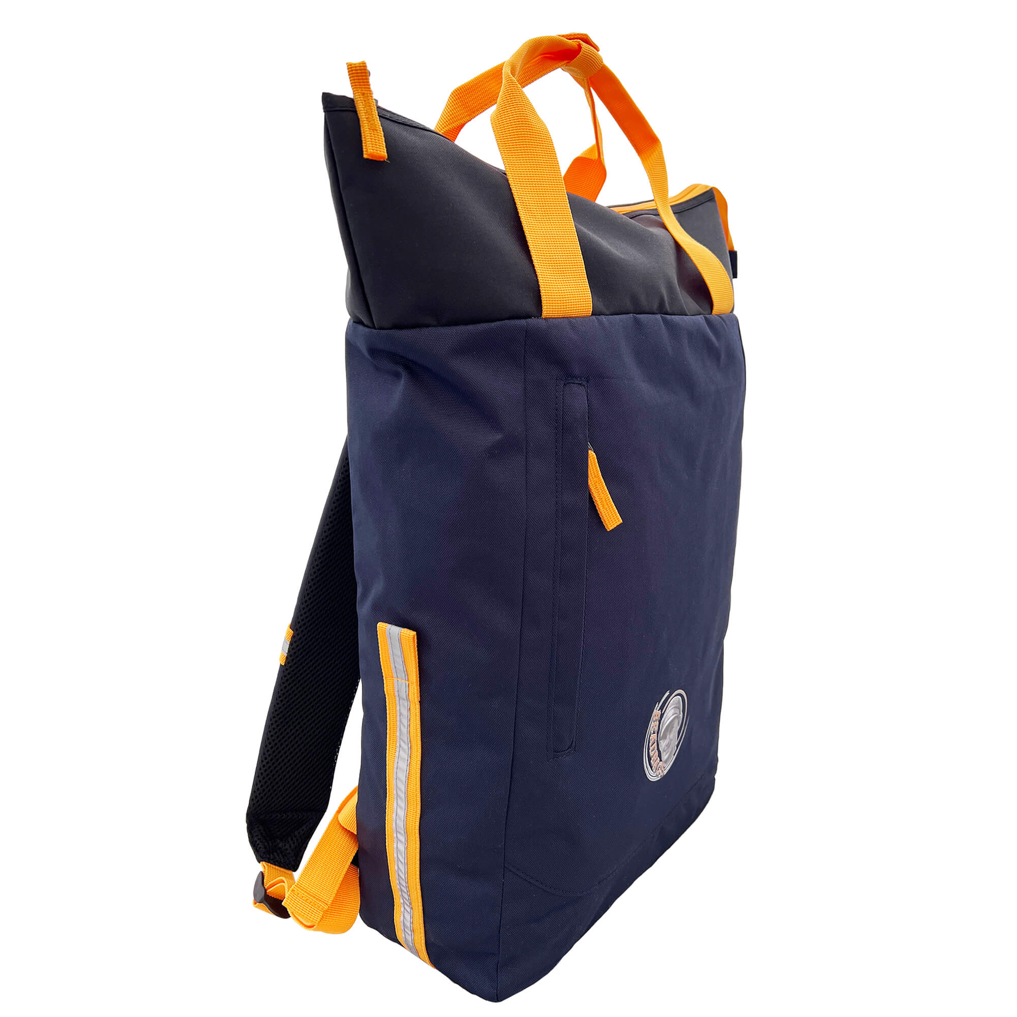 Oceanboundbags von Beadbags Rucksack Pazifik blau seitlich 2