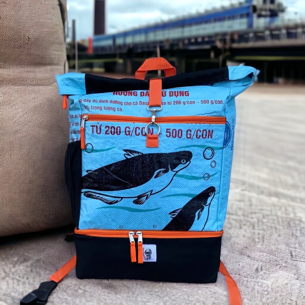Oceanboundbags von Beadbags Sportrucksack Ri102 hellblau Design 3