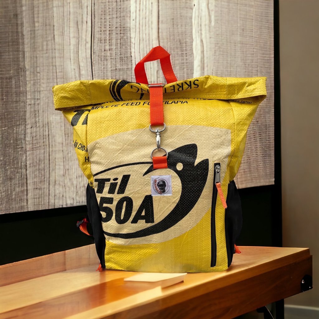 Oceanboundbags von Beadbags Rucksack Ri100 gelb Design 1