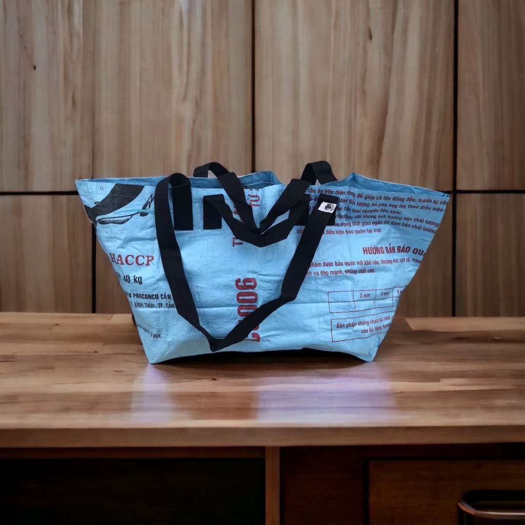 Oceanboundbags von Beadbags Tragetasche Ri42 hellblau Design 1
