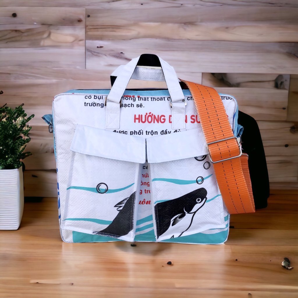 Oceanboundbags von Beadbags Schultertasche Ri84TJ weiß Design 1