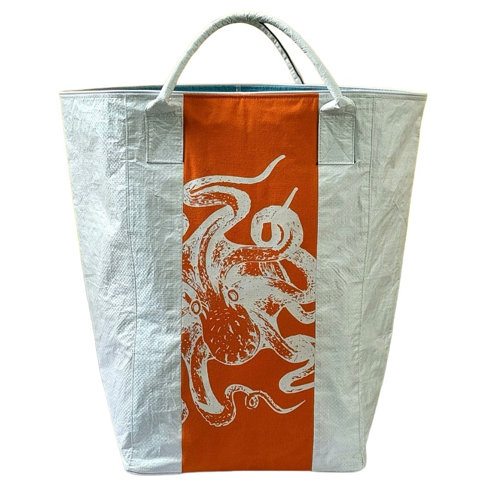 Beadbags Spacy XXL Oktopus weiß/orange vorne 2