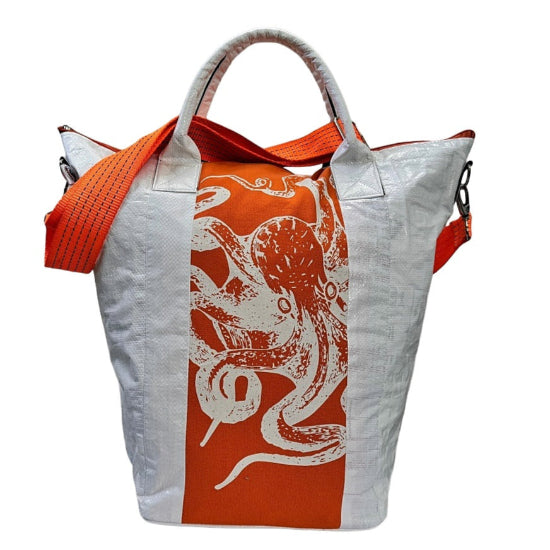Beadbags Spacy Small Oktopus weiß/orange