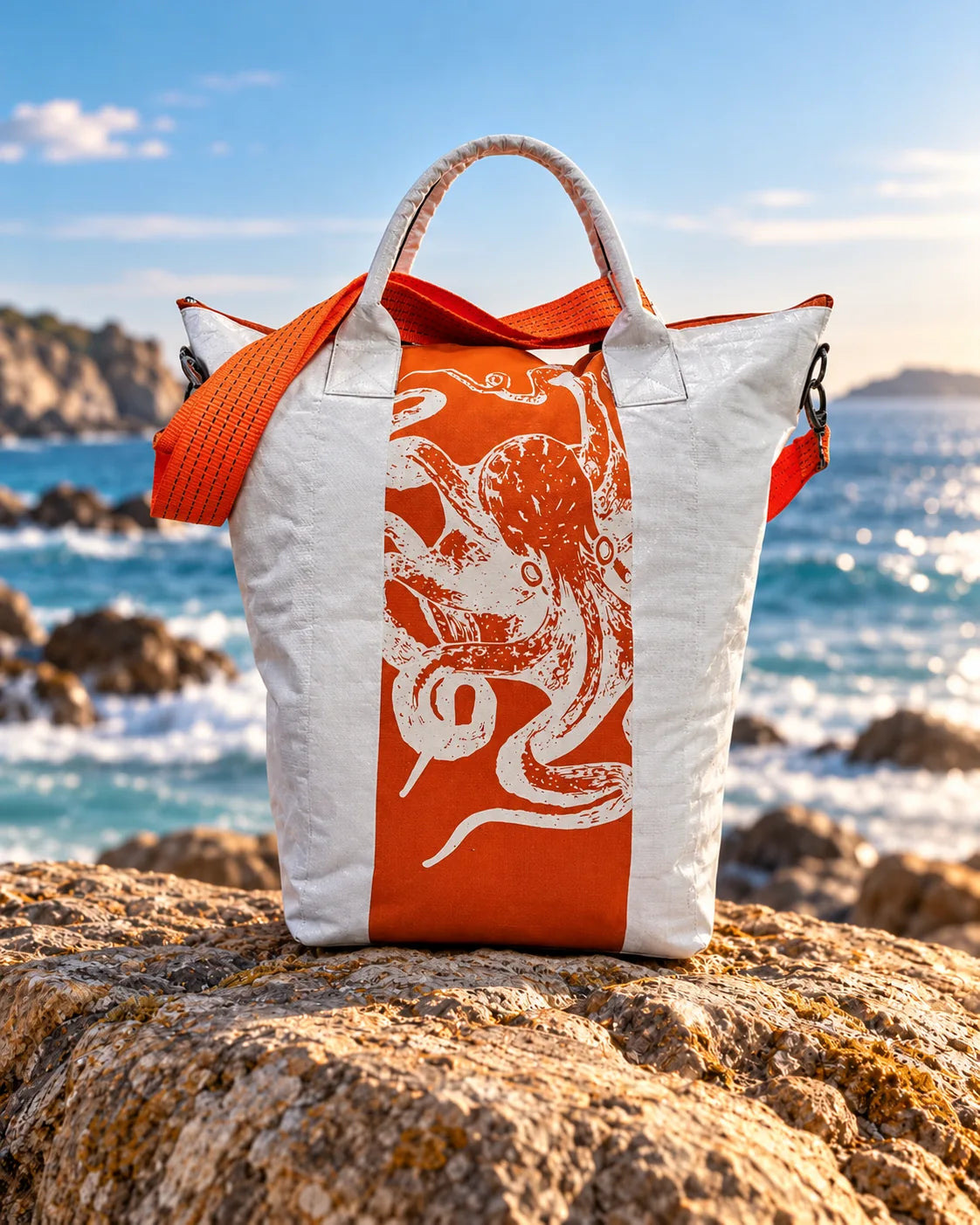 Einzelne BEADBAGS SPACY Easy Carry Tasche mit Oktopusmotiv