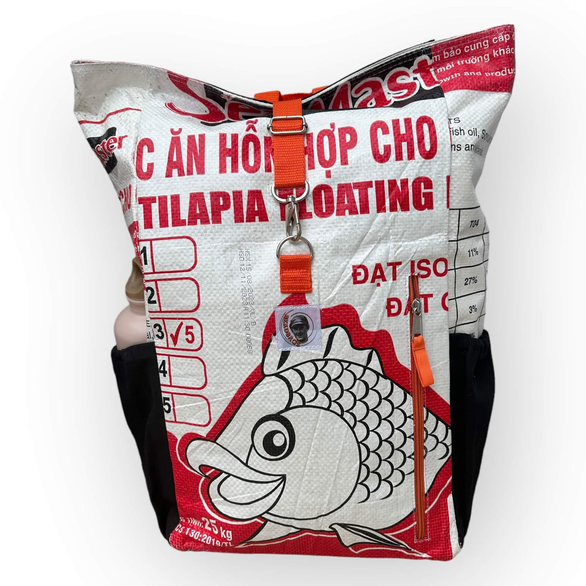 BEADBAGS Adventure Rucksack Weiß Fischmotiv – Foto 1