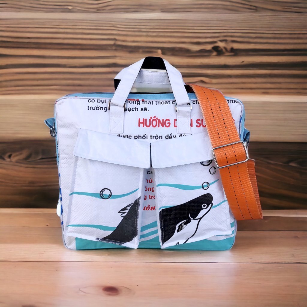 Oceanboundbags von Beadbags Schultertasche Ri84TJ weiß Design 2