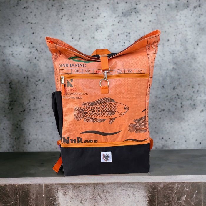 Oceanboundbags von Beadbags Sportrucksack Ri102 orange Design 1