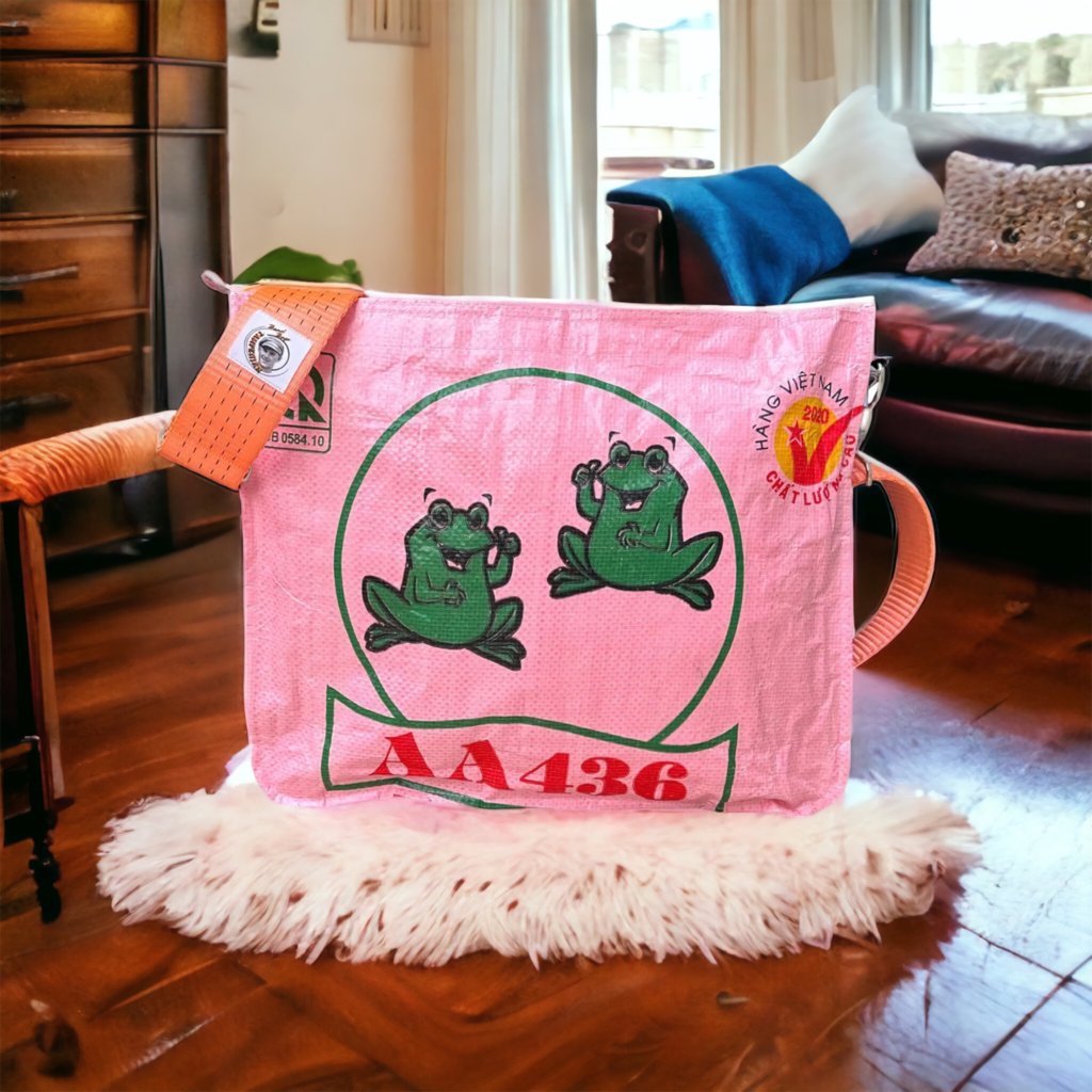 Oceanboundbags von Beadbags Shopperbag TJ77quer rosa Design 1