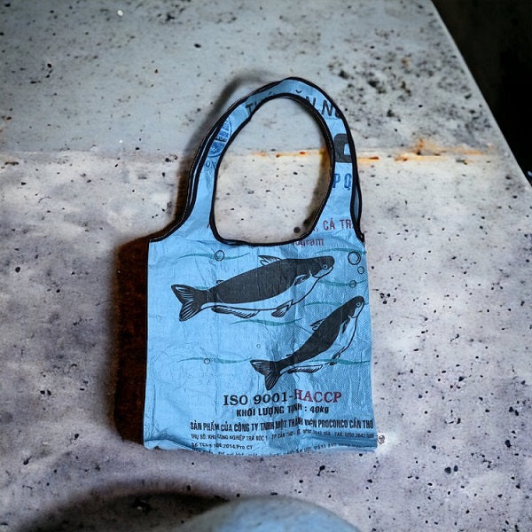 Oceanboundbags von Beadbags Einkaufstasche Ri43 hellblau Design 2