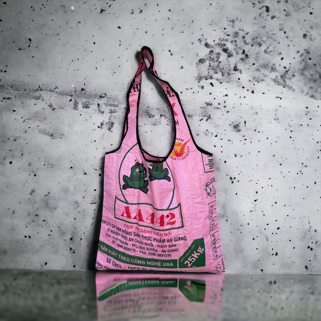 Oceanboundbags von Beadbags Einkaufstasche Ri43 rosa Design 2