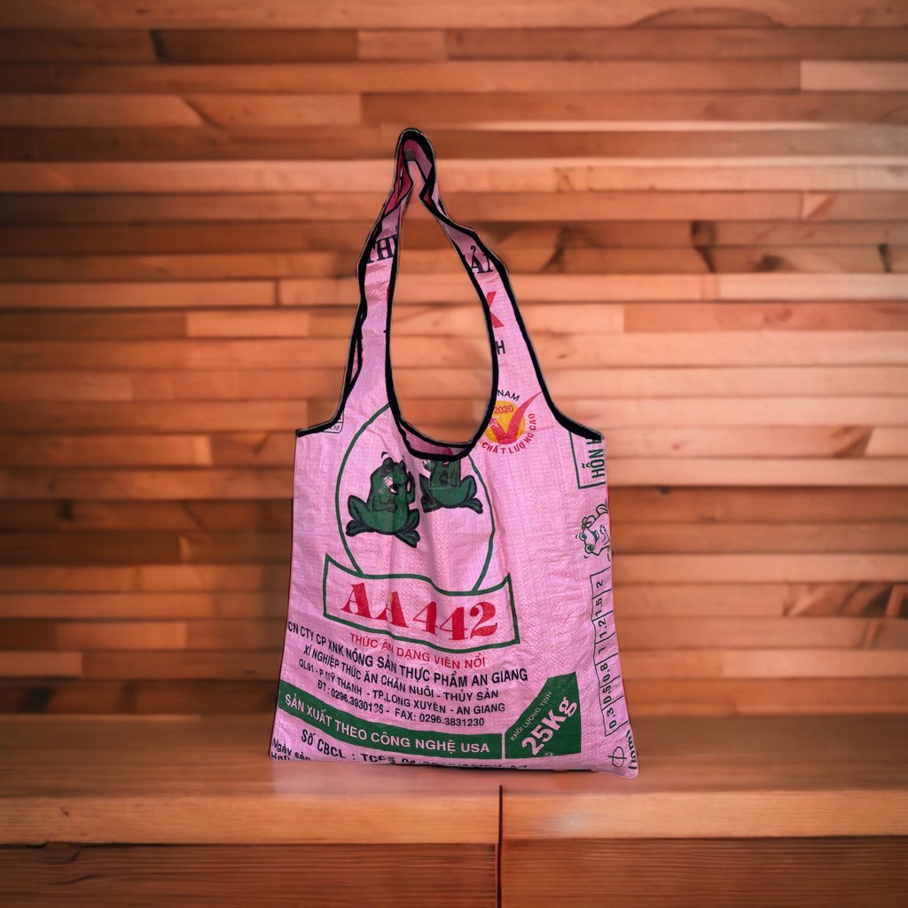Oceanboundbags von Beadbags Einkaufstasche Ri43 rosa Design 1