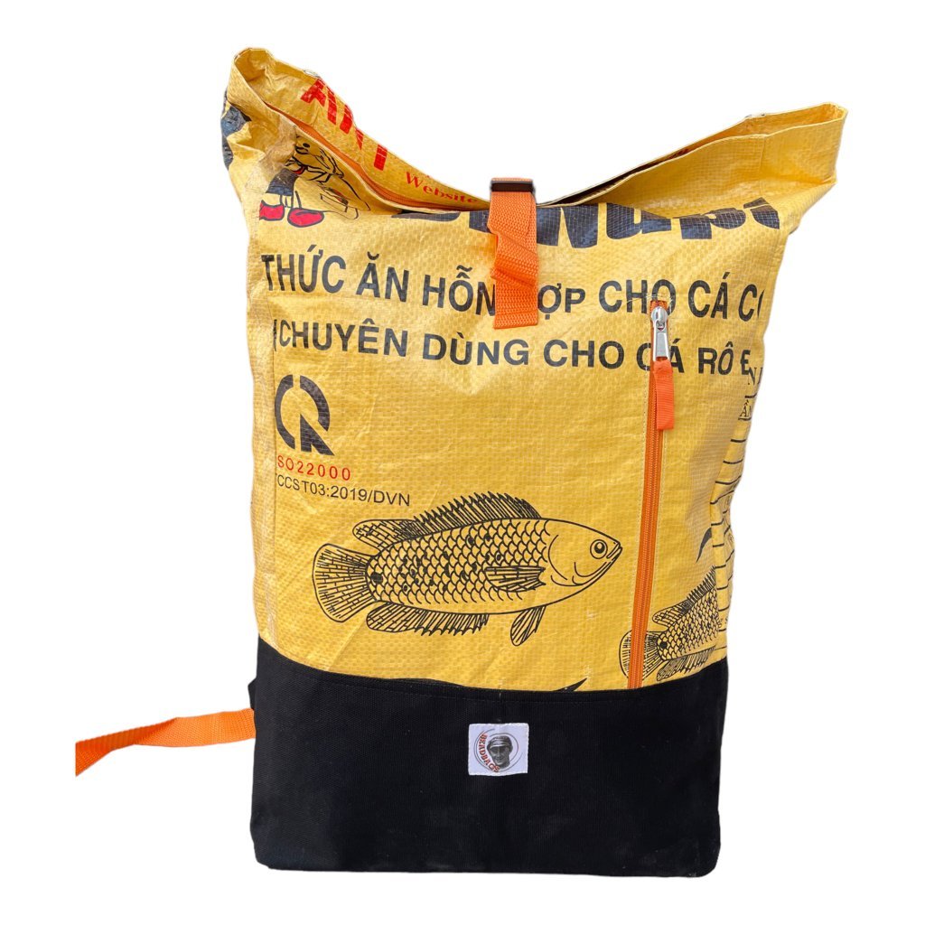 Oceanboundbags von Beadbags Rucksack Ri99 gelb vorne