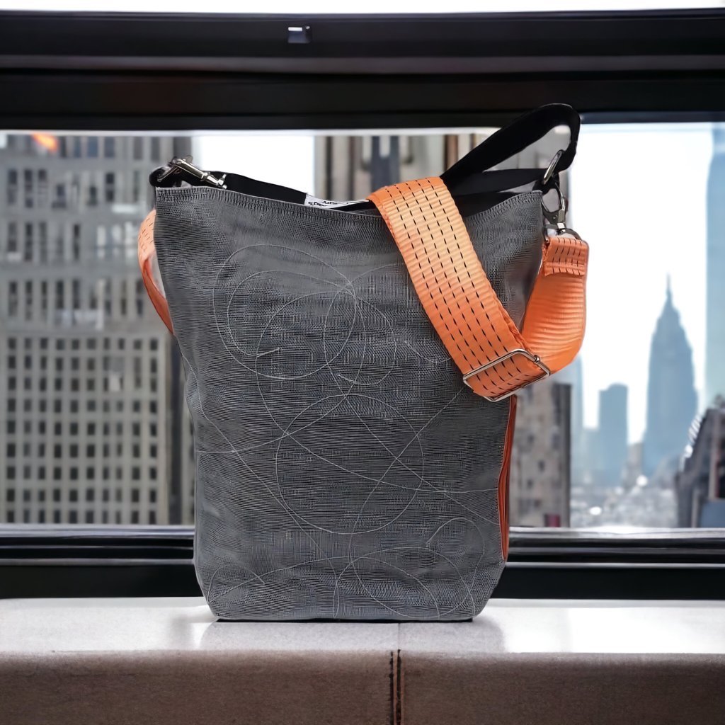 Oceanboundbags von Beadbags Schultertasche Net3TJ silber Design 1