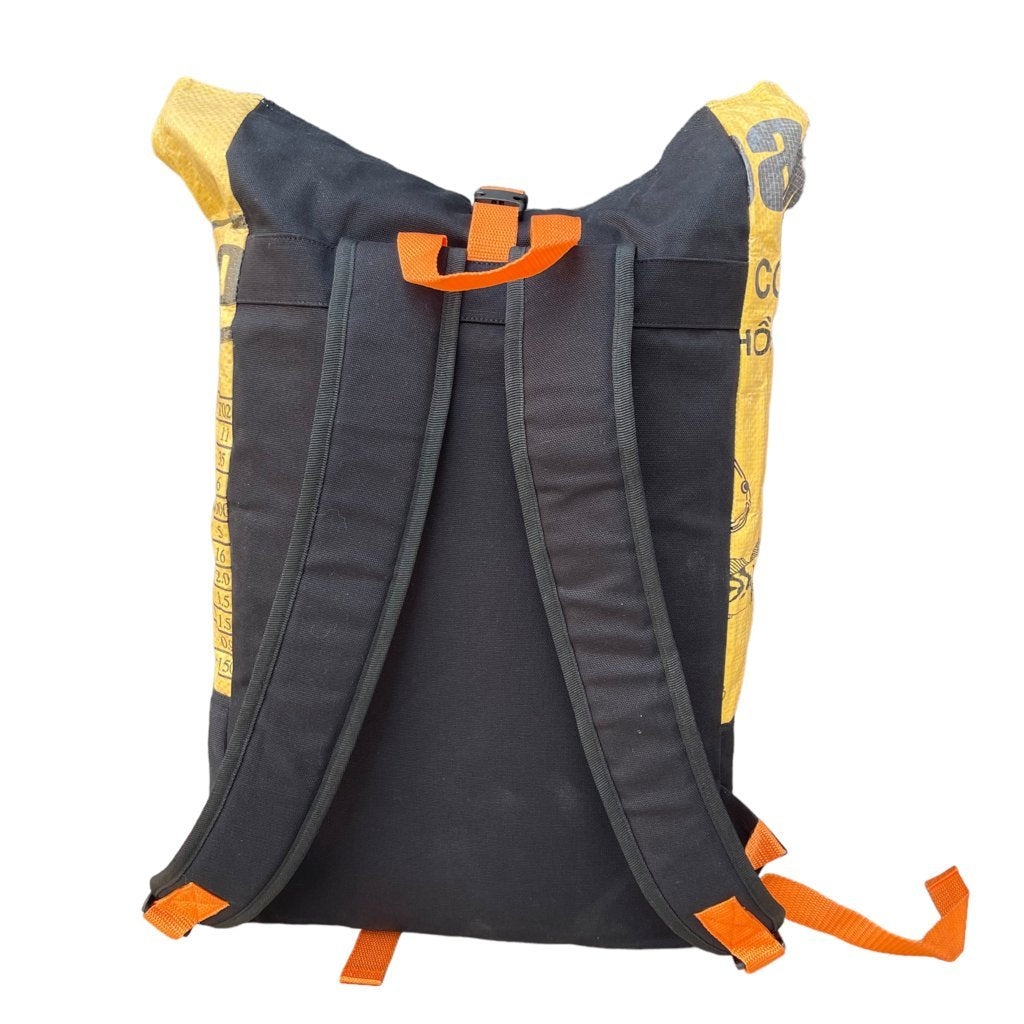 Oceanboundbags von Beadbags Rucksack Ri99 gelb hinten