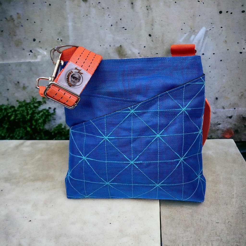 Oceanboundbags von Beadbags Schultertasche Net11TJ blau Design 2