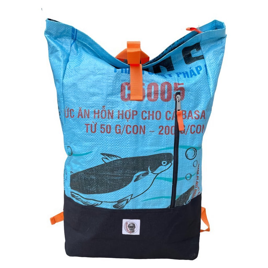 Oceanboundbags von Beadbags Rucksack R99 hellblau vorne