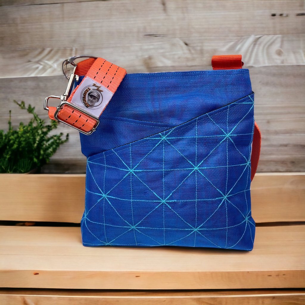Oceanboundbags von Beadbags Schultertasche Net11TJ blau Design 1