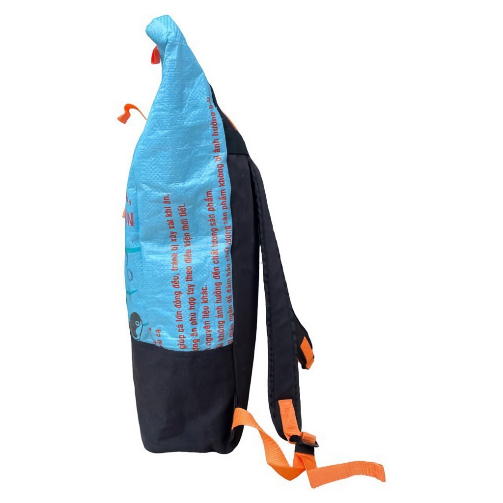 Oceanboundbags von Beadbags Rucksack Ri99 hellblau seitlich