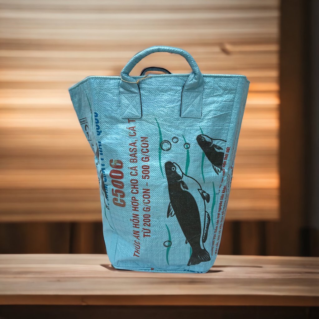 Oceanboundbags von Beadbags Wäschesack Ri8 hellblau Design 2