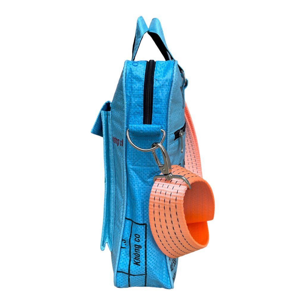 Oceanboundbags von Beadbags Schultertasche Ri84TJ blau seitlich 2