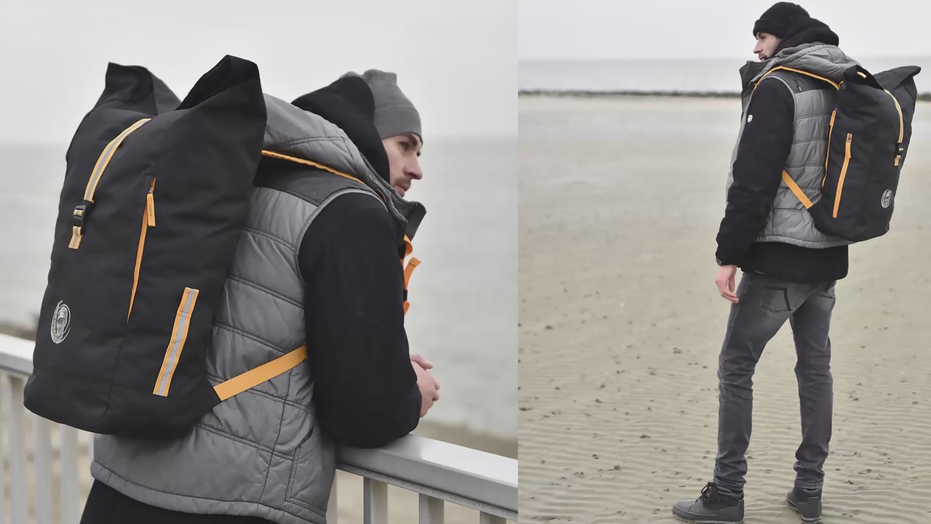 Oceanboundbags von Beadbags Rucksack Nordsee schwarz Video