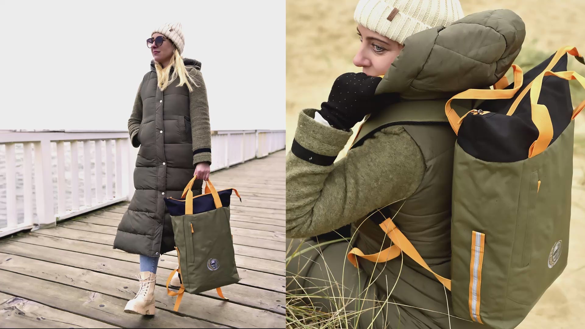 Oceanboundbags von Beadbags Rucksack Pazifik oliv Video