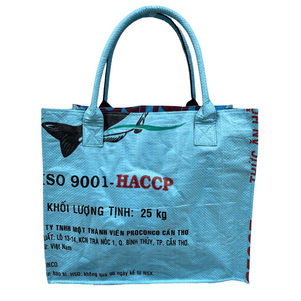 Oceanboundbags von Beadbags Einkaufstasche Ri94 hellblau hinten