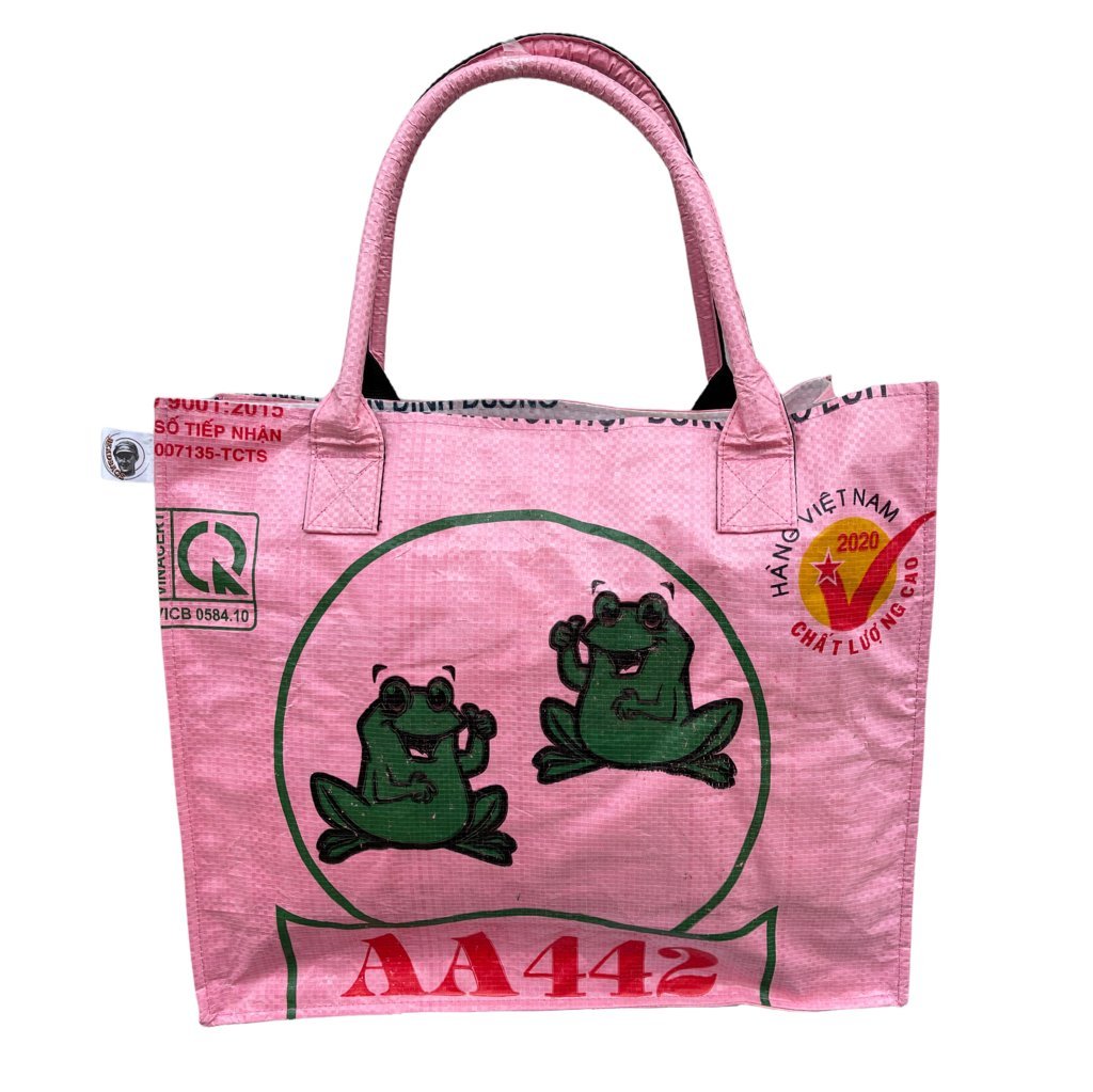 Oceanboundbags von Beadbags Einkaufstasche Ri94 rosa vorne