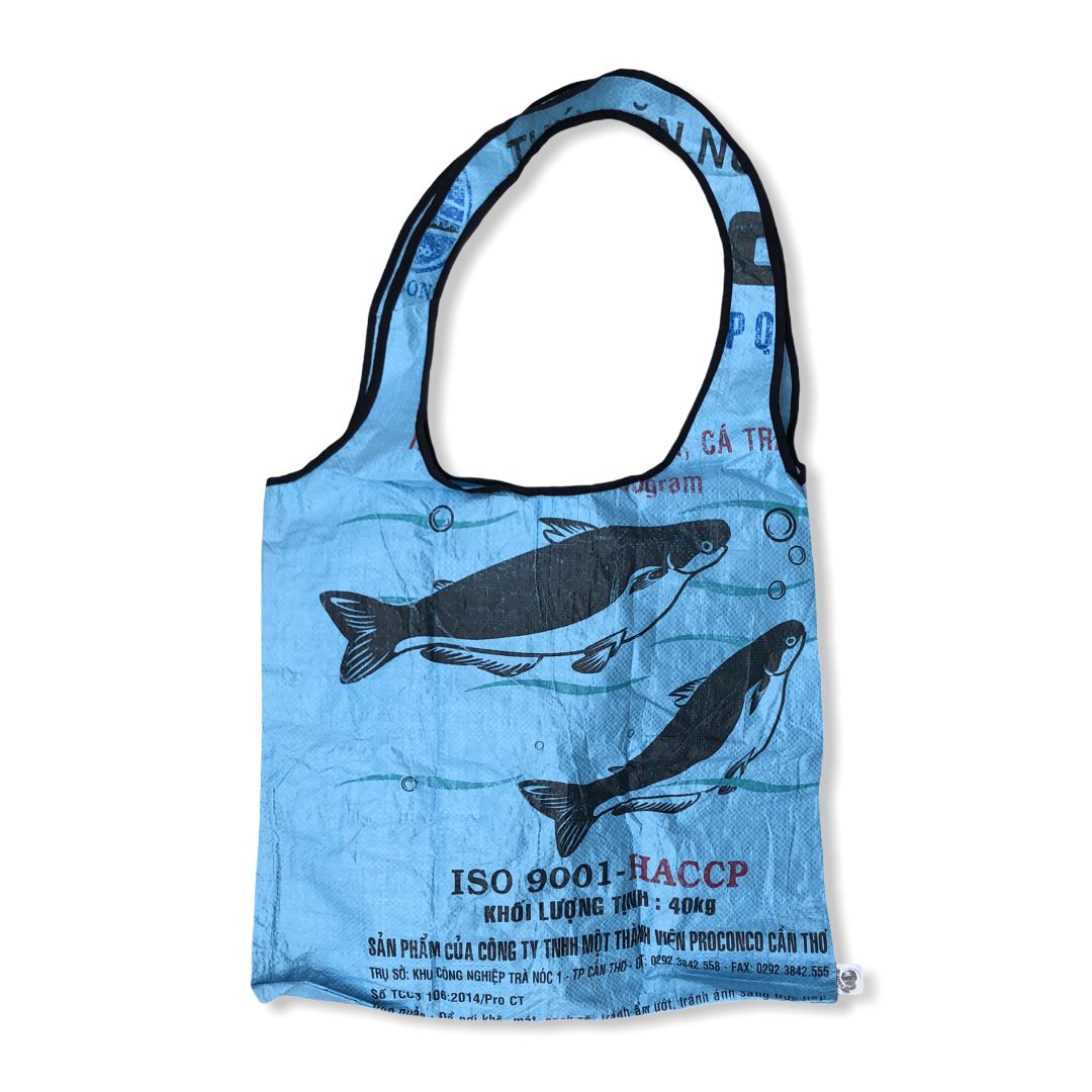 Oceanboundbags von Beadbags Einkaufstasche Ri43 hellblau