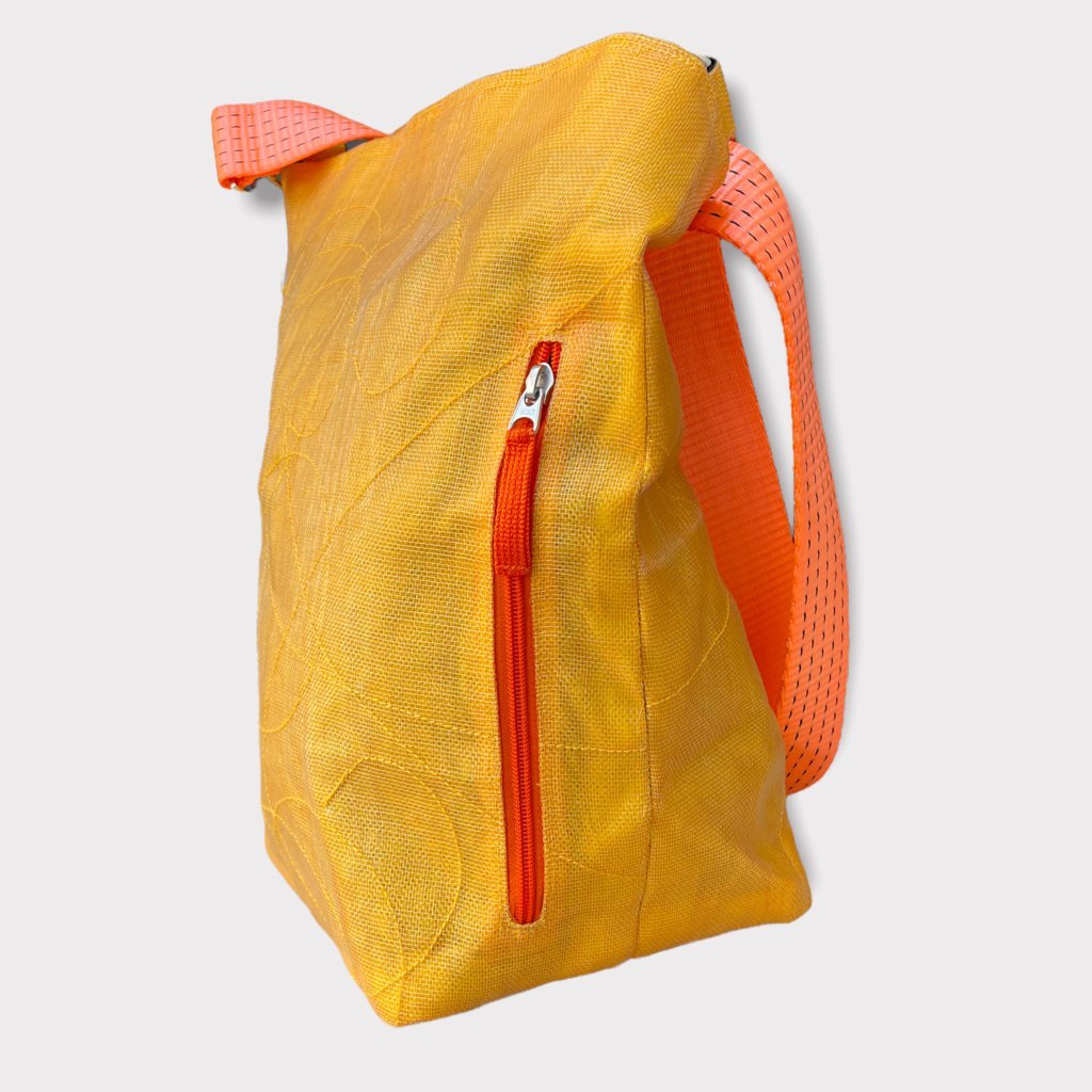 Oceanboundbags von Beadbags Schultertasche Net3TJ gelb vorne seitlich