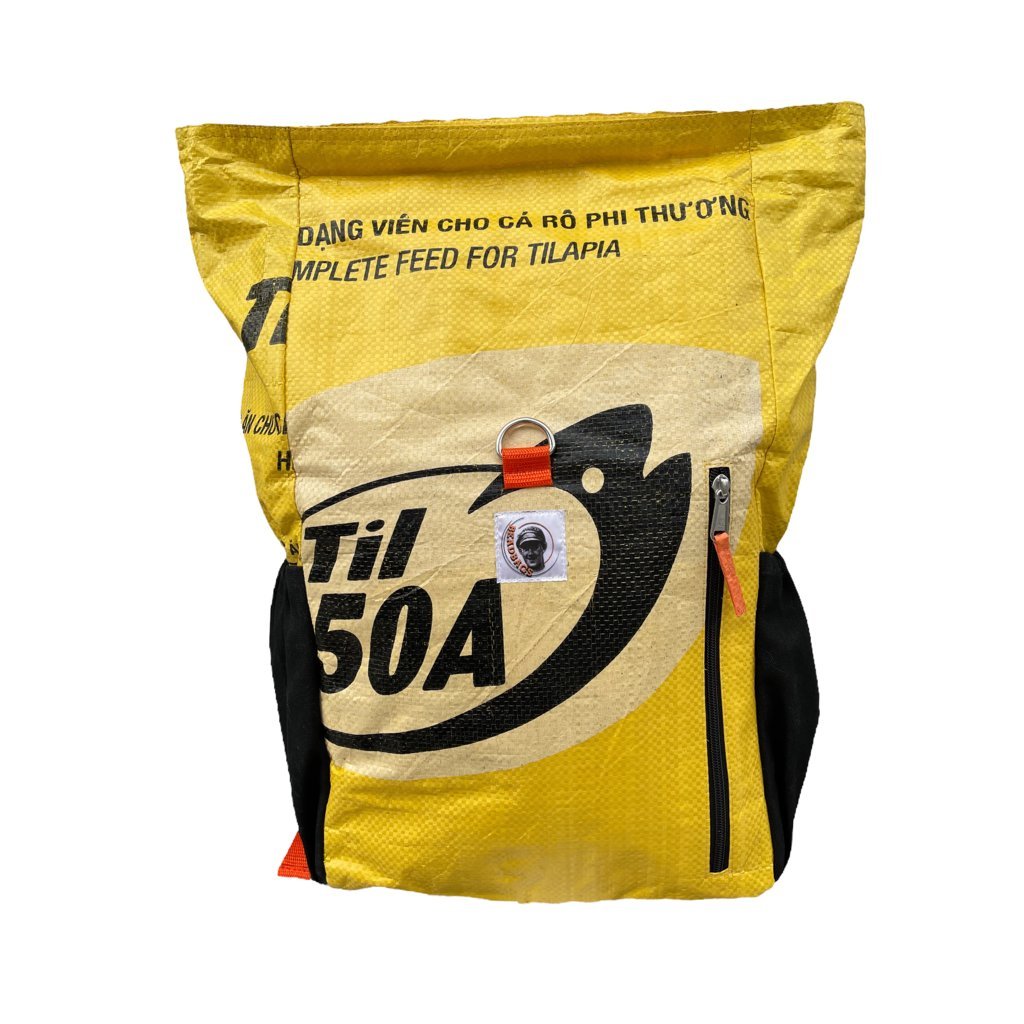 Oceanboundbags von Beadbags Rucksack Ri100 gelb vorne 2