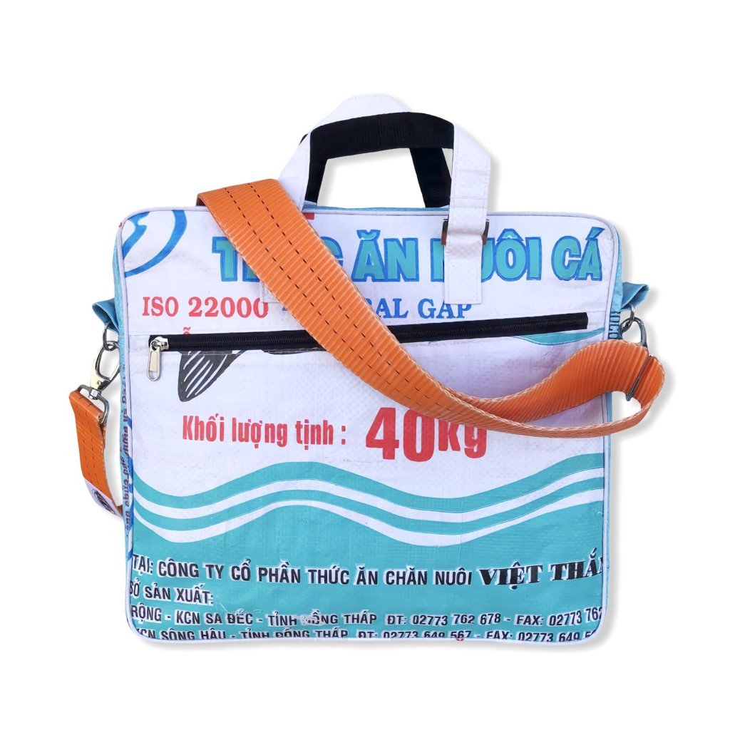 Oceanboundbags von Beadbags Schultertasche Ri84 weiß hinten