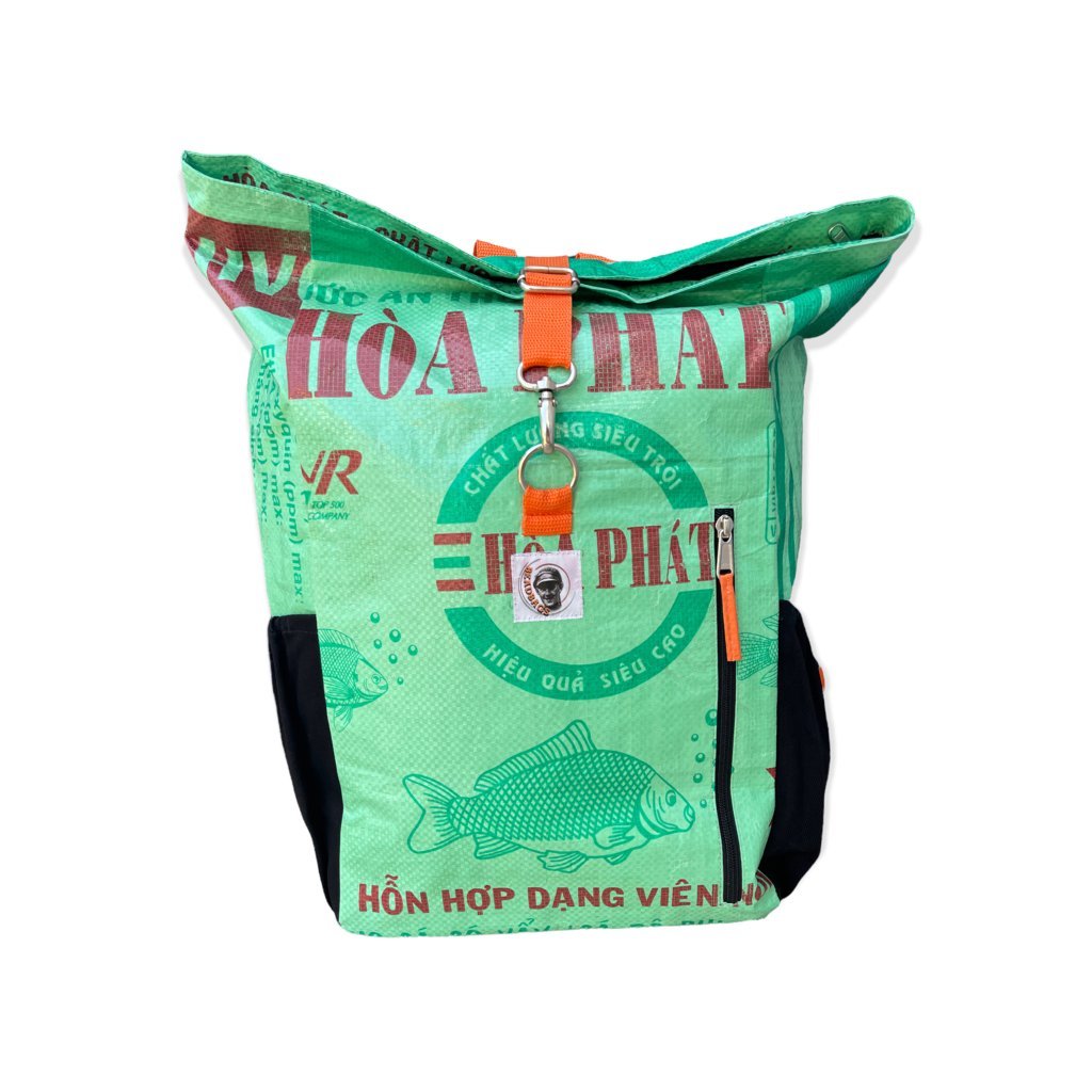 Oceanboundbags von Beadbags Rucksack Ri100 hellgrün vorne