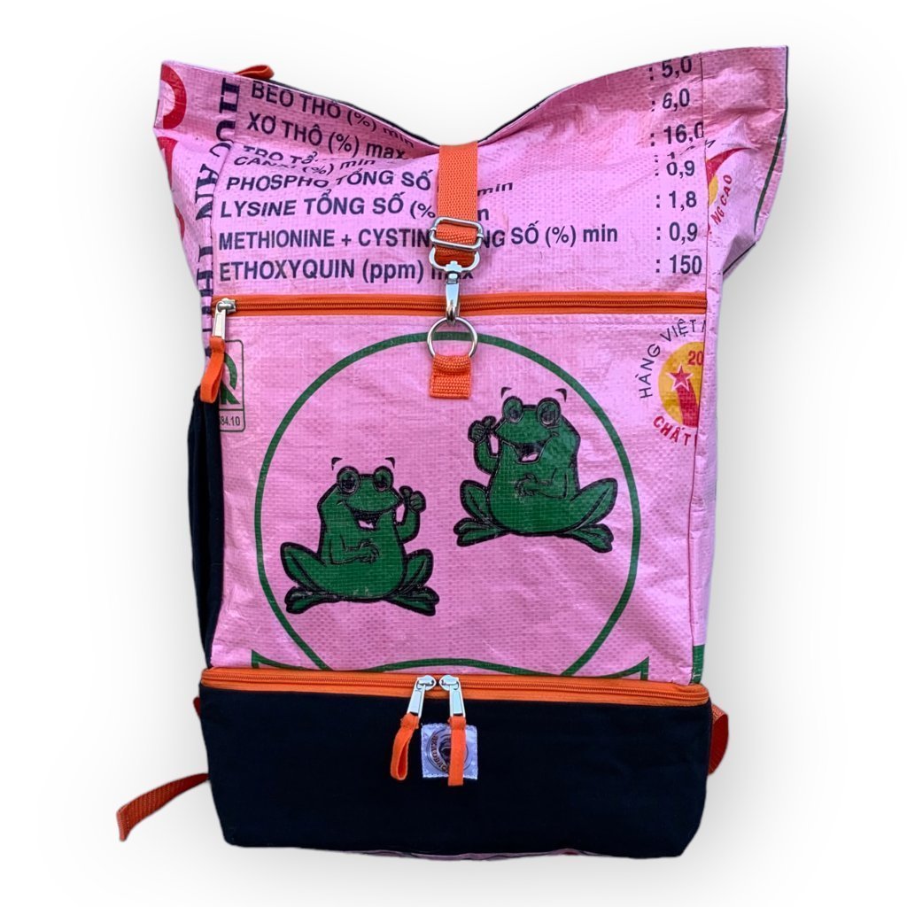 Oceanboundbags von Beadbags Rucksack Ri102 rosa vorne