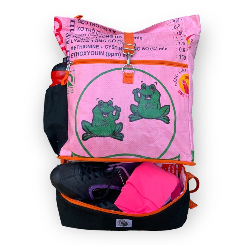Oceanboundbags von Beadbags Rucksack Ri102 rosa vorne 2