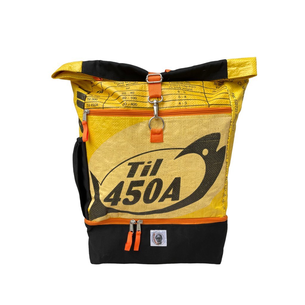 Oceanboundbags von Beadbags Rucksack Ri102 gelb vorne