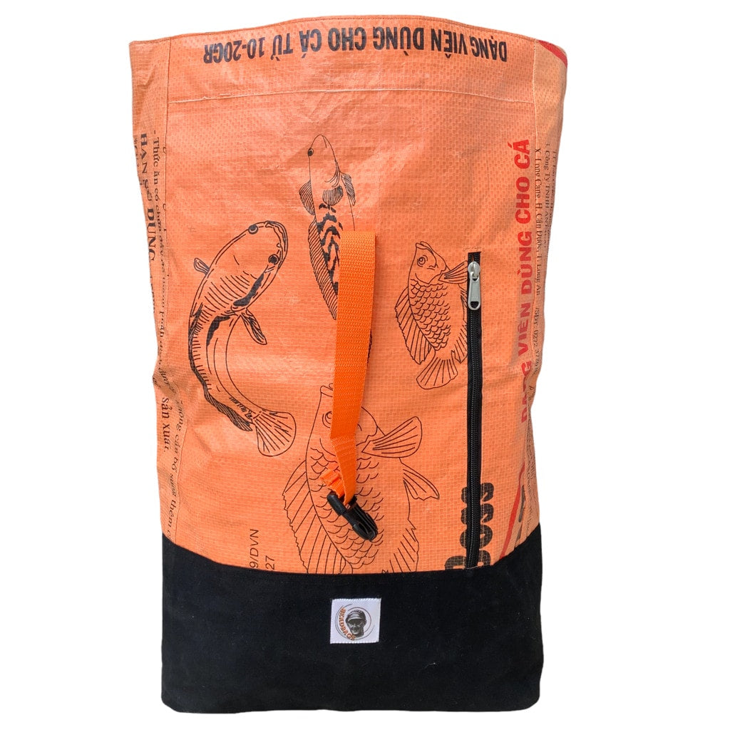 Oceanboundbags von Beadbags Rucksack Ri99 orange vorne 2