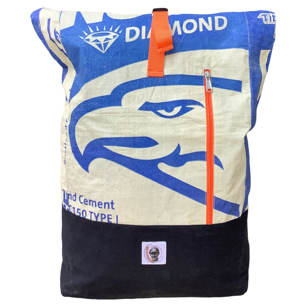 Oceanboundbags von Beadbags Rucksack Ri99 Zement Adler vorne