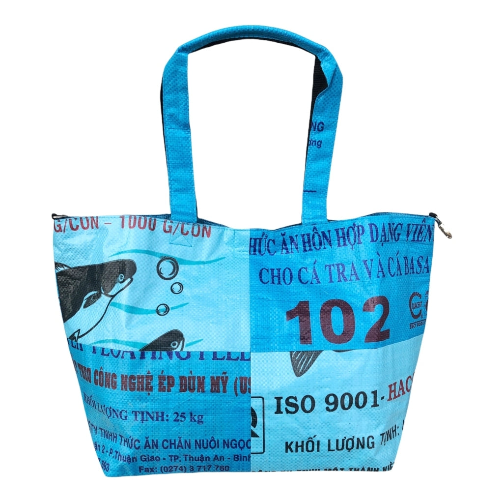 Oceanboundbags von Beadbags Tragetasche Ri1 blau vorne