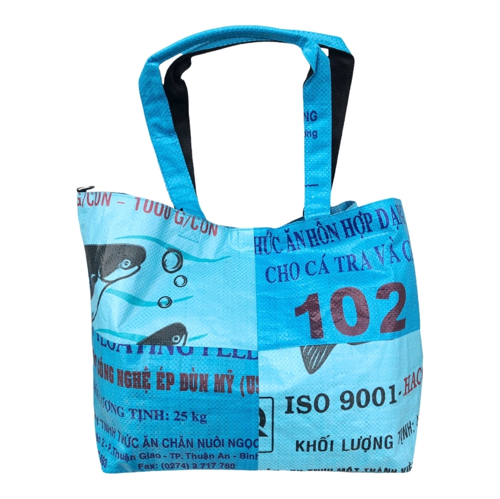 Oceanboundbags von Beadbags Tragetasche Ri1 blau vorne 2