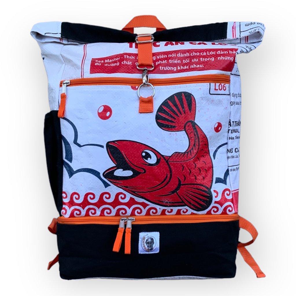 Oceanboundbags von Beadbags Rucksack Ri102 weiß vorne 3