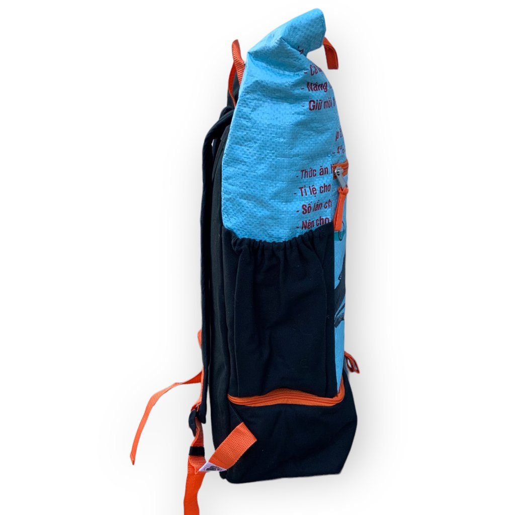 Oceanboundbags von Beadbags Rucksack Ri102 hellblau seitlich