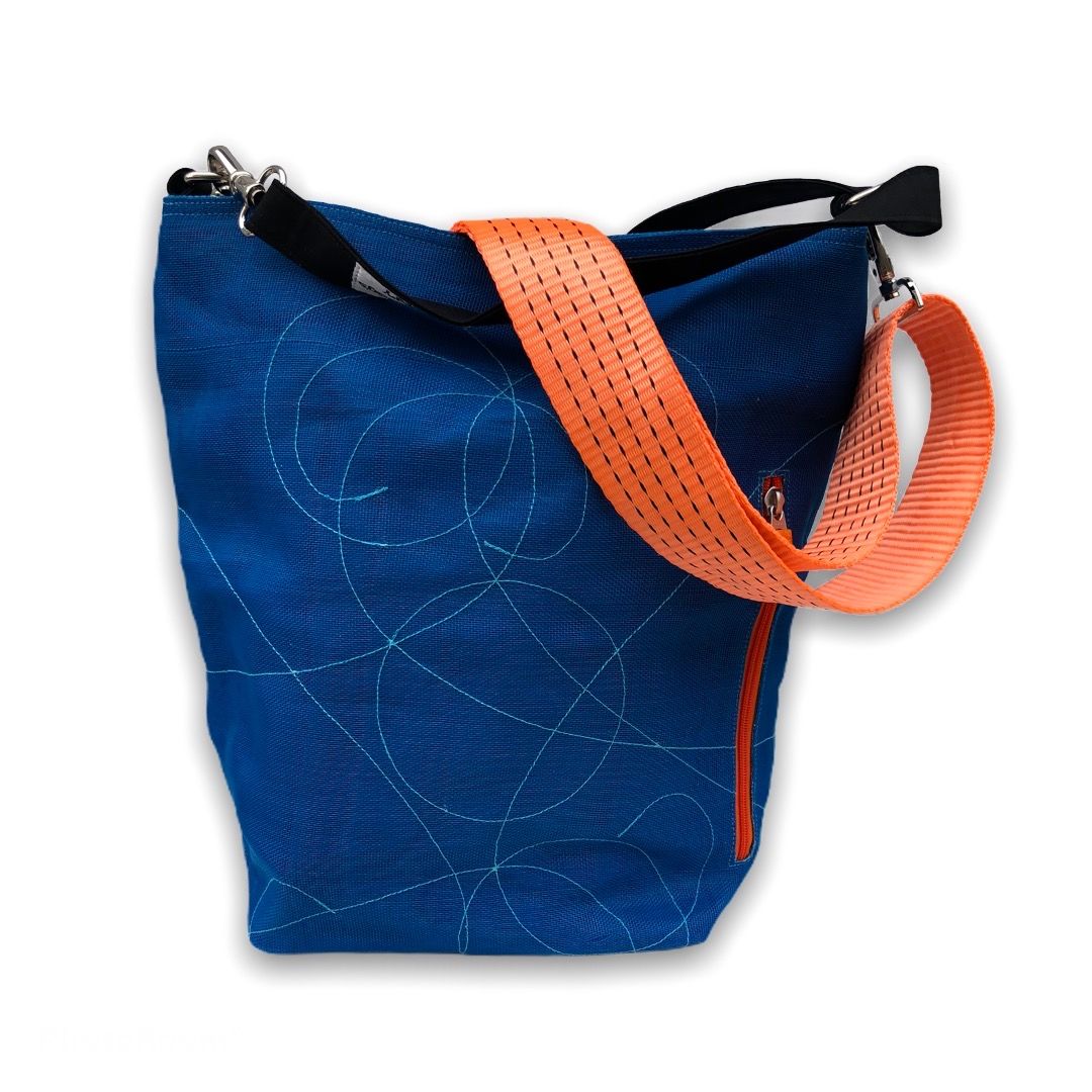 Oceanboundbags von Beadbags Schultertasche Net3TJ blau vorne