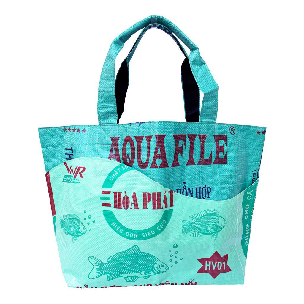 Oceanboundbags von Beadbags Tragetasche Ri83 grün vorne